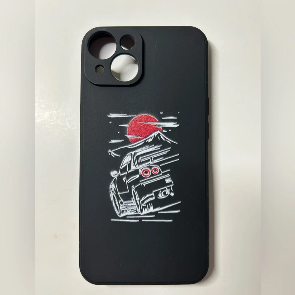 Cartoon Car Pattern Phone Case Fits iPhone 14 NEW